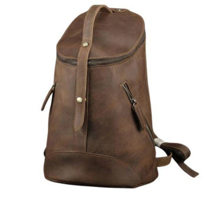 Mochila de Cuero Retro para la Universidad