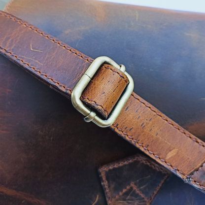 Bolso de mujer Hunter de cuero marrón