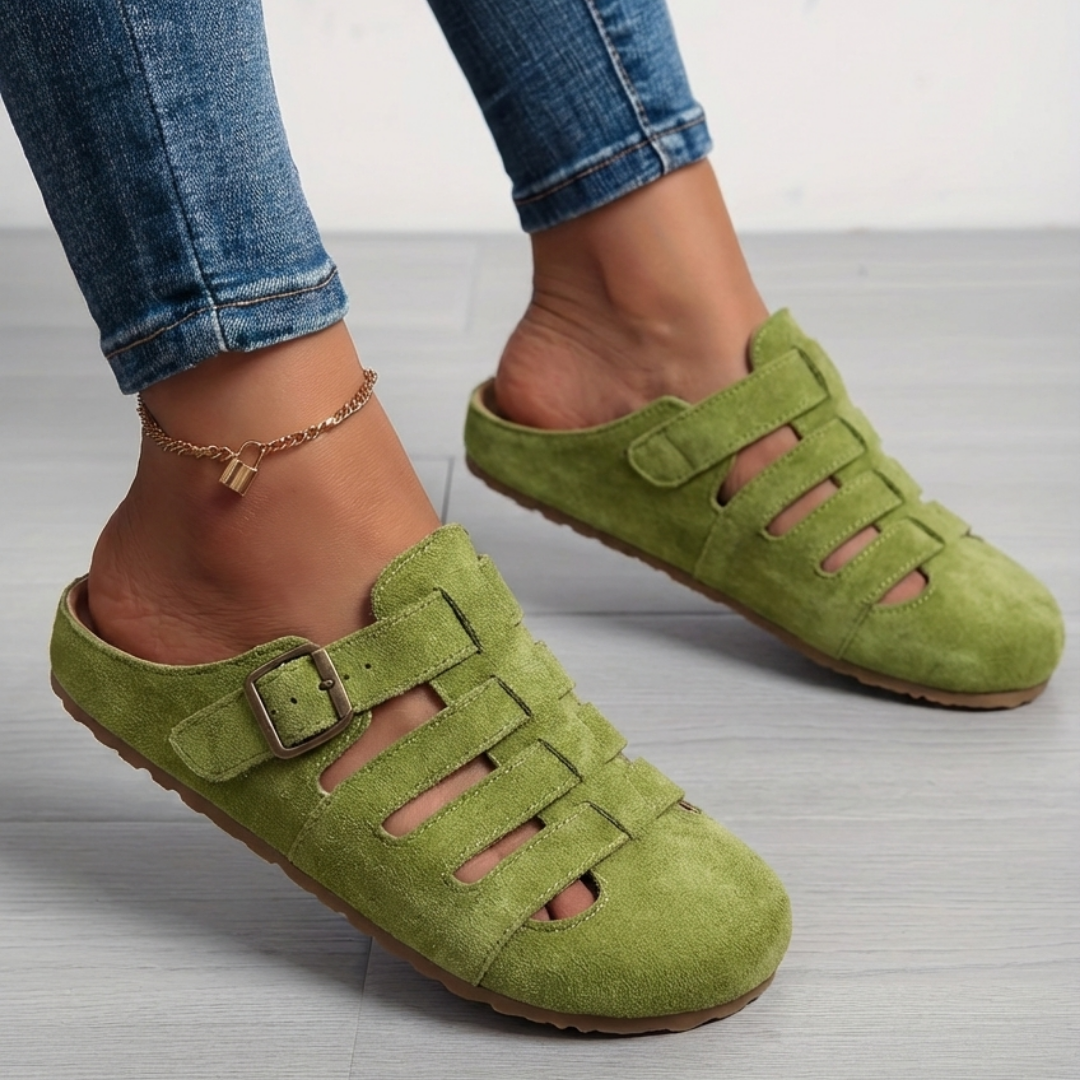 Lidia| Sandalias Mules de Confort sin Cierre