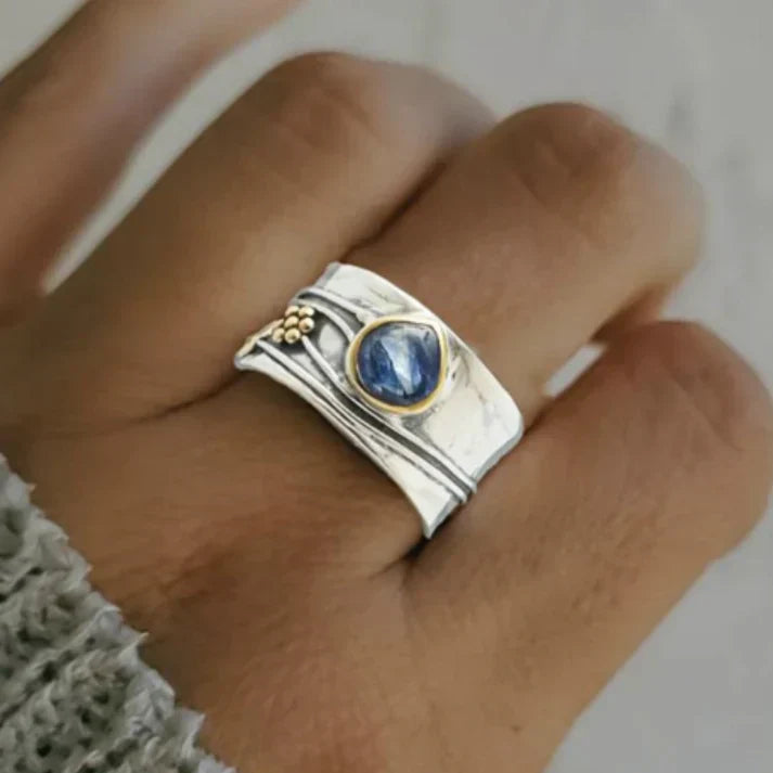 BREE | Anillo bohemio con piedra para meditación