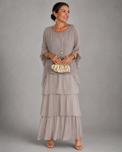 Lara | Vestido Maxi Fluido Elegante