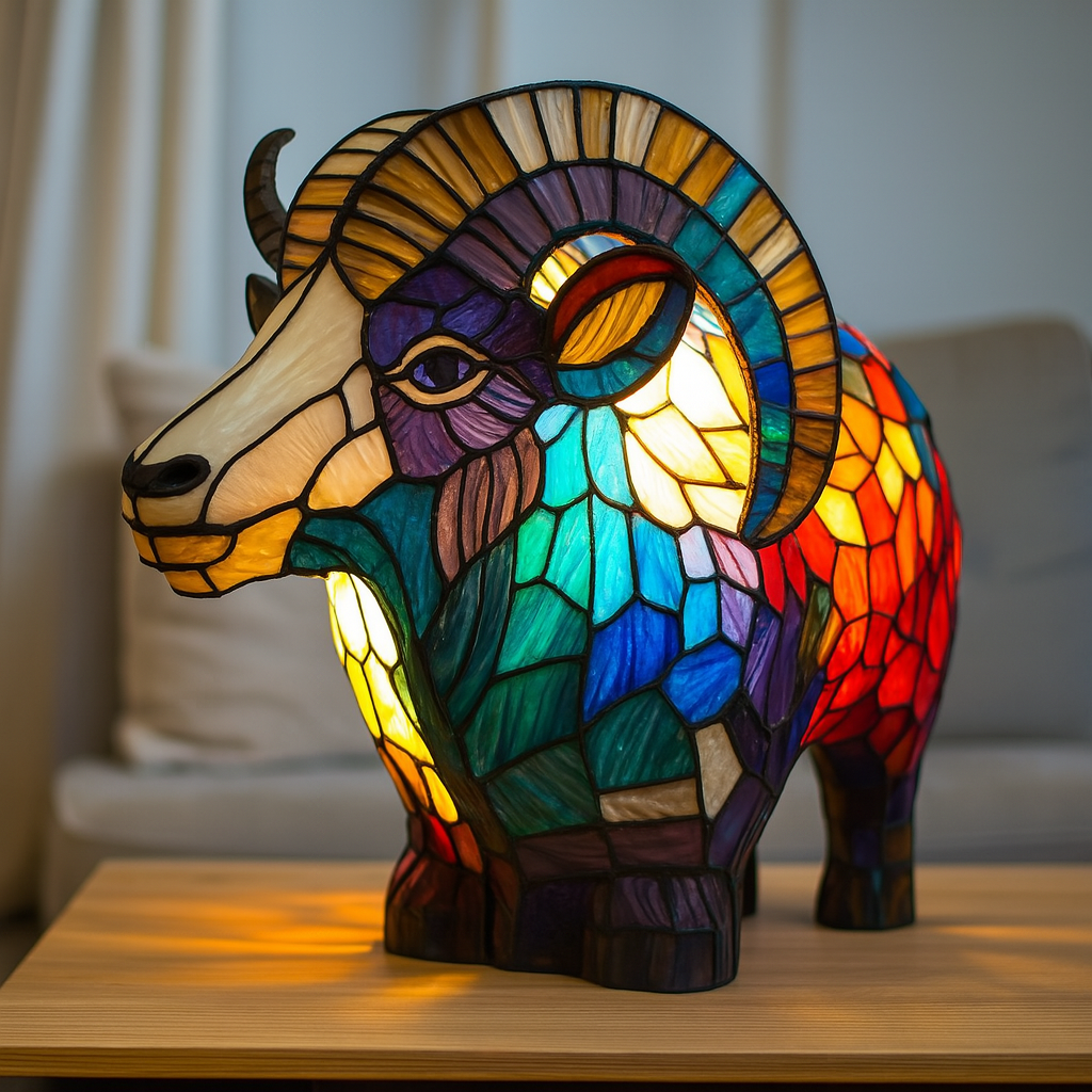 Bijou | Lampada capra Magisk in vetro colorato