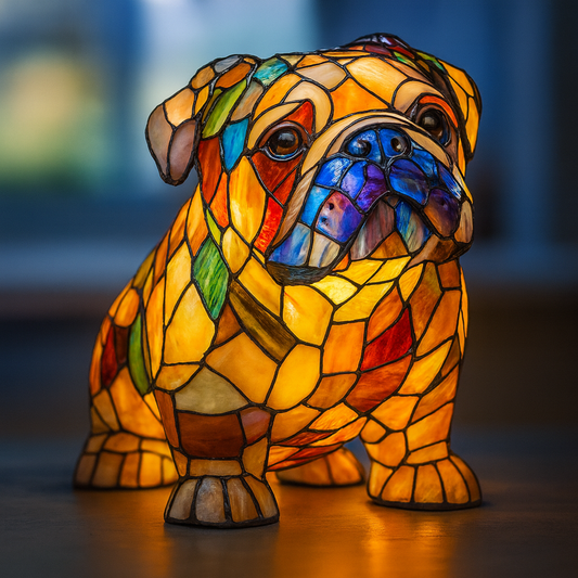Sombra | Lámpara para perro Magisk de vidrio coloreado
