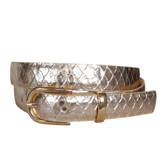 Cinturón de cuero para damas en Koi-Oro