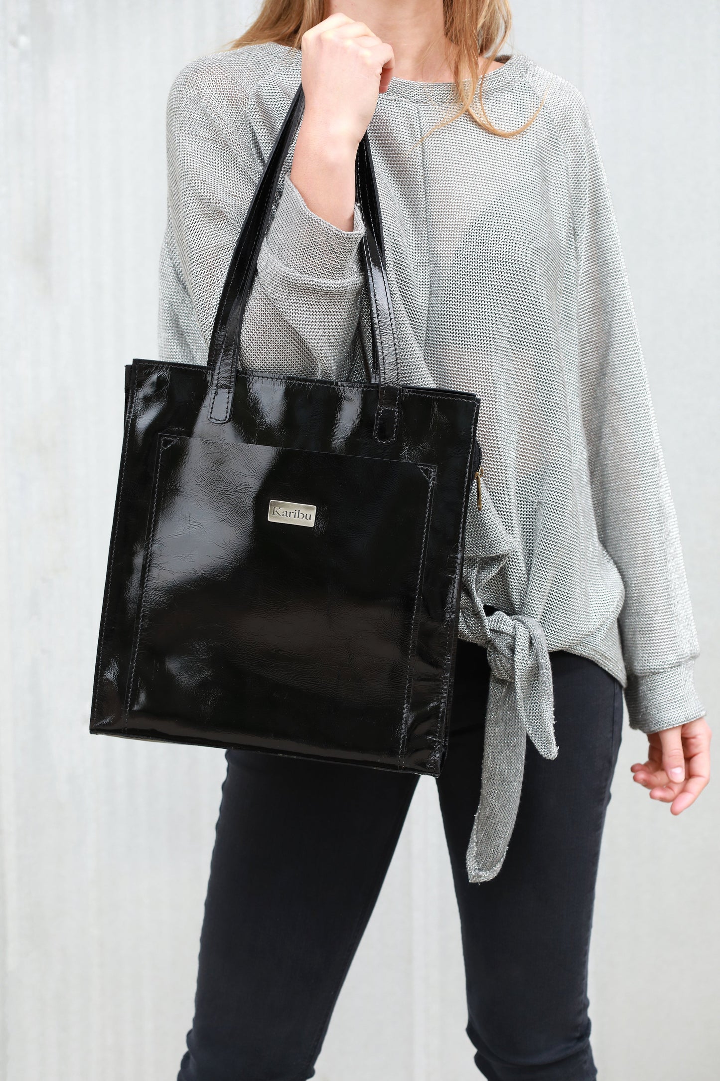 Cartera de Cuero Sintético Maria Black