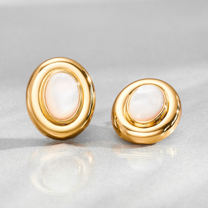 Pendientes Giselle Perla | Oro
