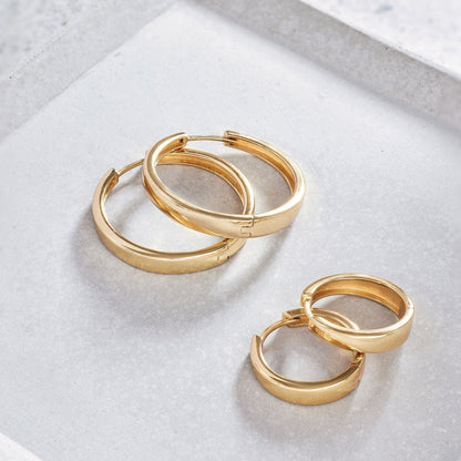 Pendientes de aro Gia Statement | Oro