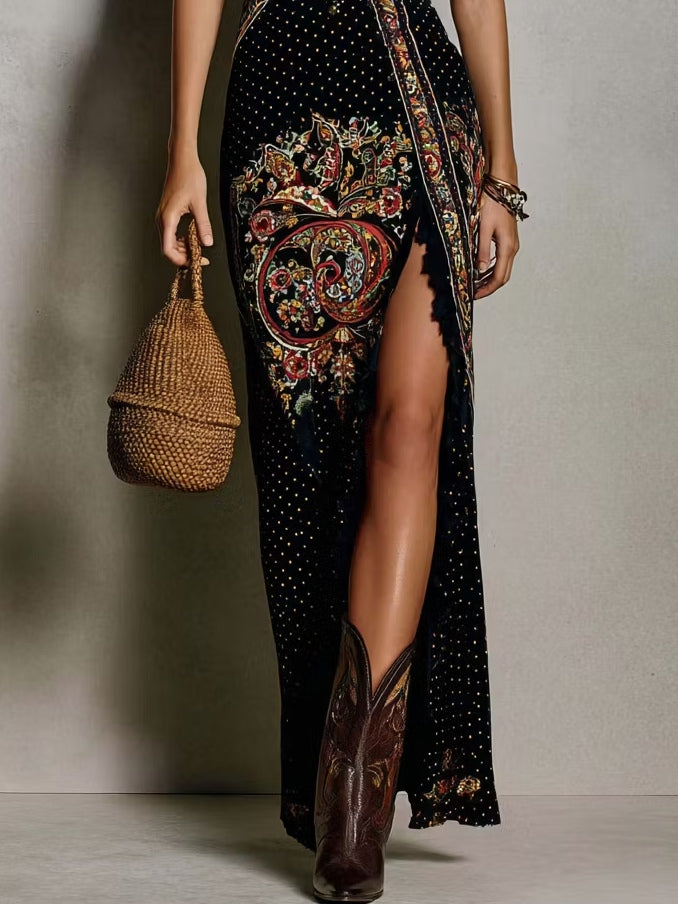 Carla | Vestido Impreso de Estilo Bohemio