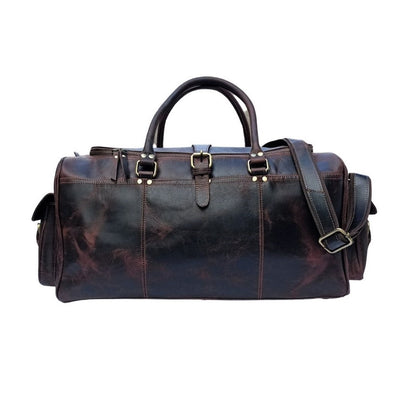 Bolsa de viaje de cuero encerado