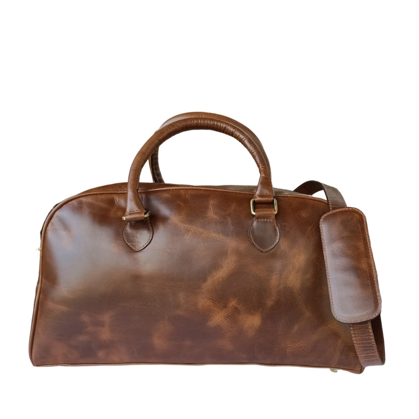 Bolso de viaje mini de cuero para damas brillante