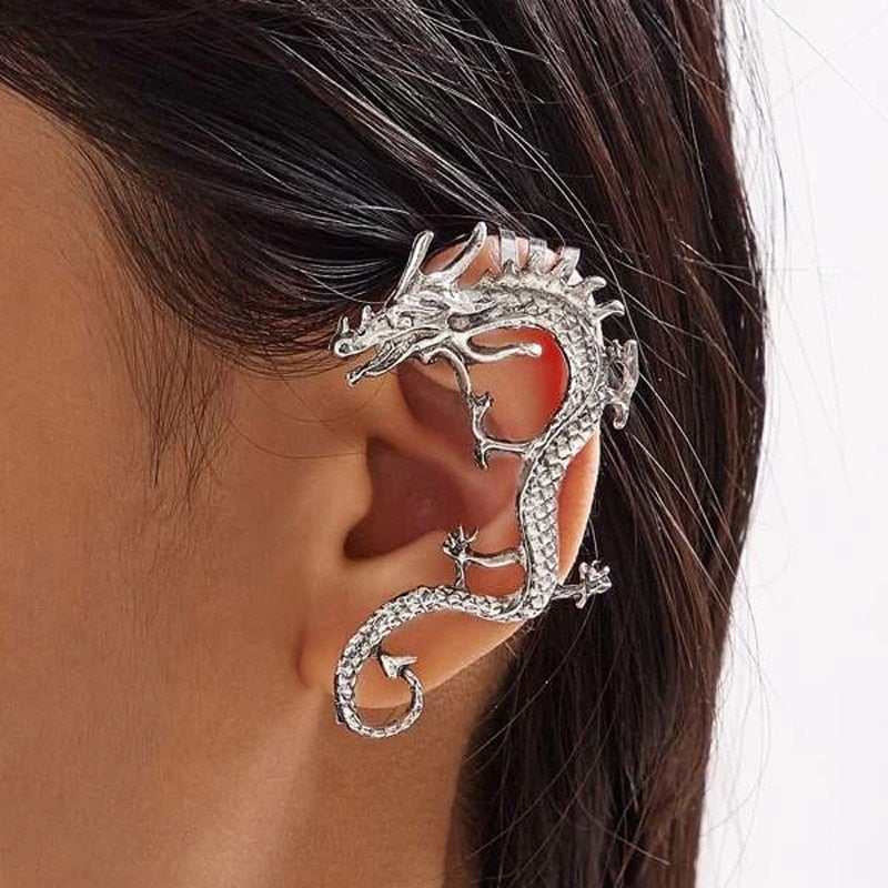 Aretes de Dragón de Plata - Charm