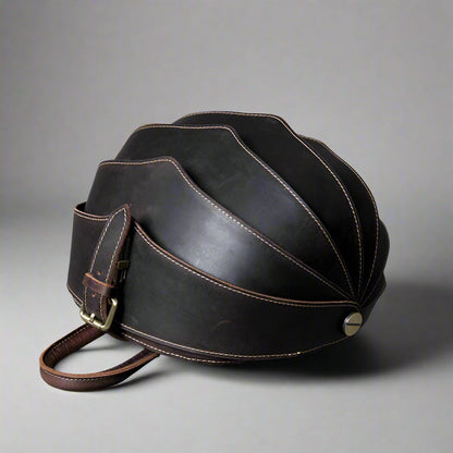 Mochila de cuero estilo escarabajo para damas