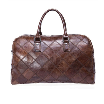 Bolso de Viaje Unisex de Cuero Suave Auténtico