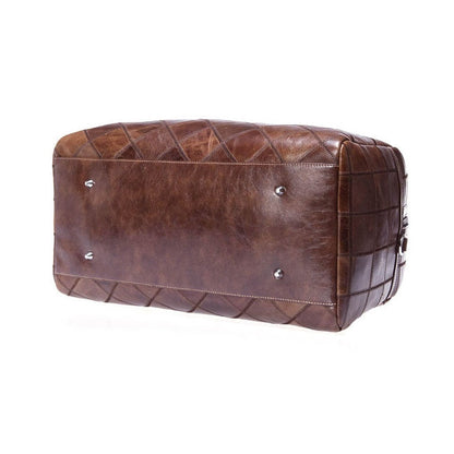 Bolso de Viaje Unisex de Cuero Suave Auténtico