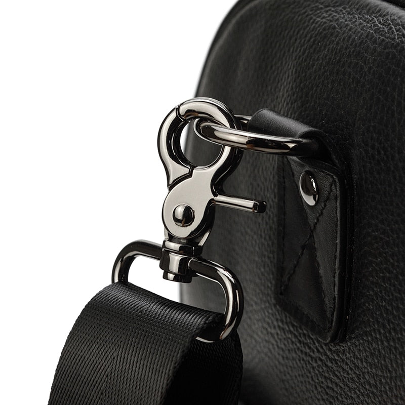 Bolsa de viaje de cuero auténtico suave y lujosa