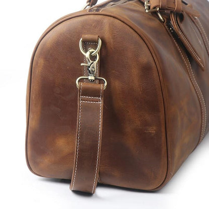 Bolsa de viaje de cuero auténtico