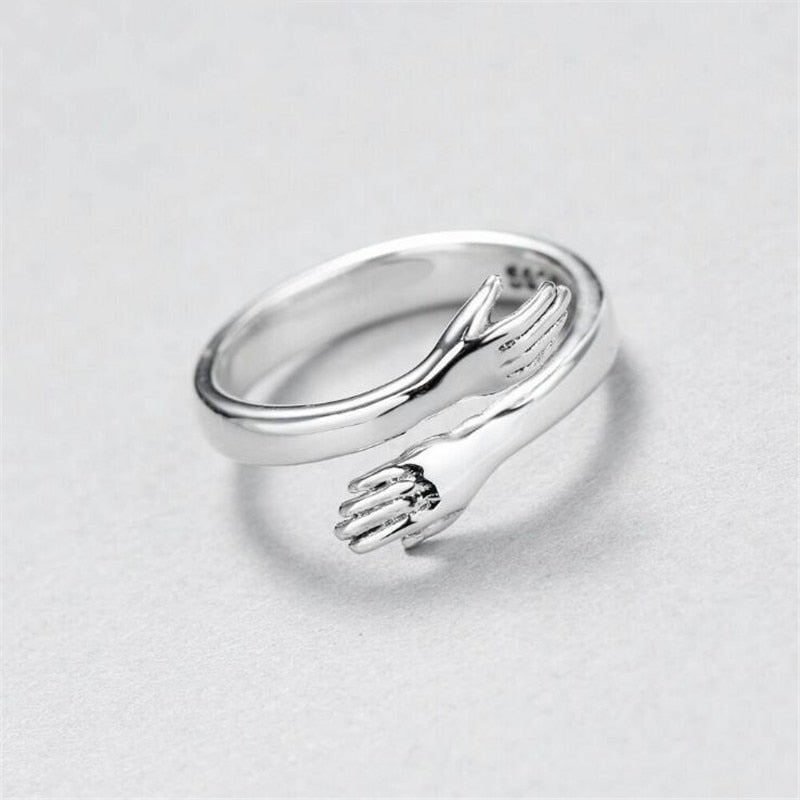 Anillo Ajustable Hug de Plata