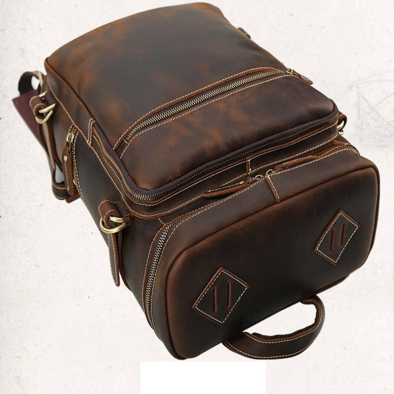 Mochila de Cuero Retro