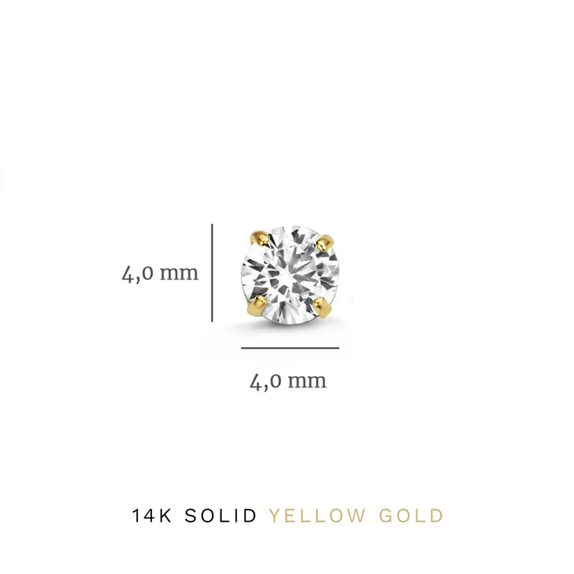 Conjunto de pendientes de piedra Dara Brillane | Oro