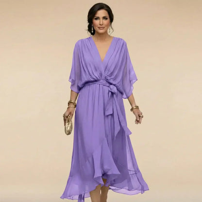 MARTA™ | Vestido ligero y transparente con escote en V
