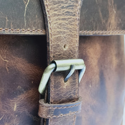 Bolso de mujer Hunter de cuero marrón