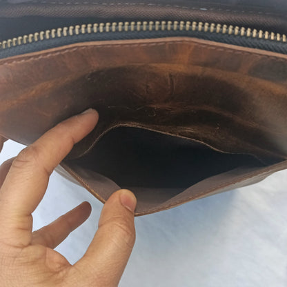 Bolso de mujer Hunter de cuero marrón
