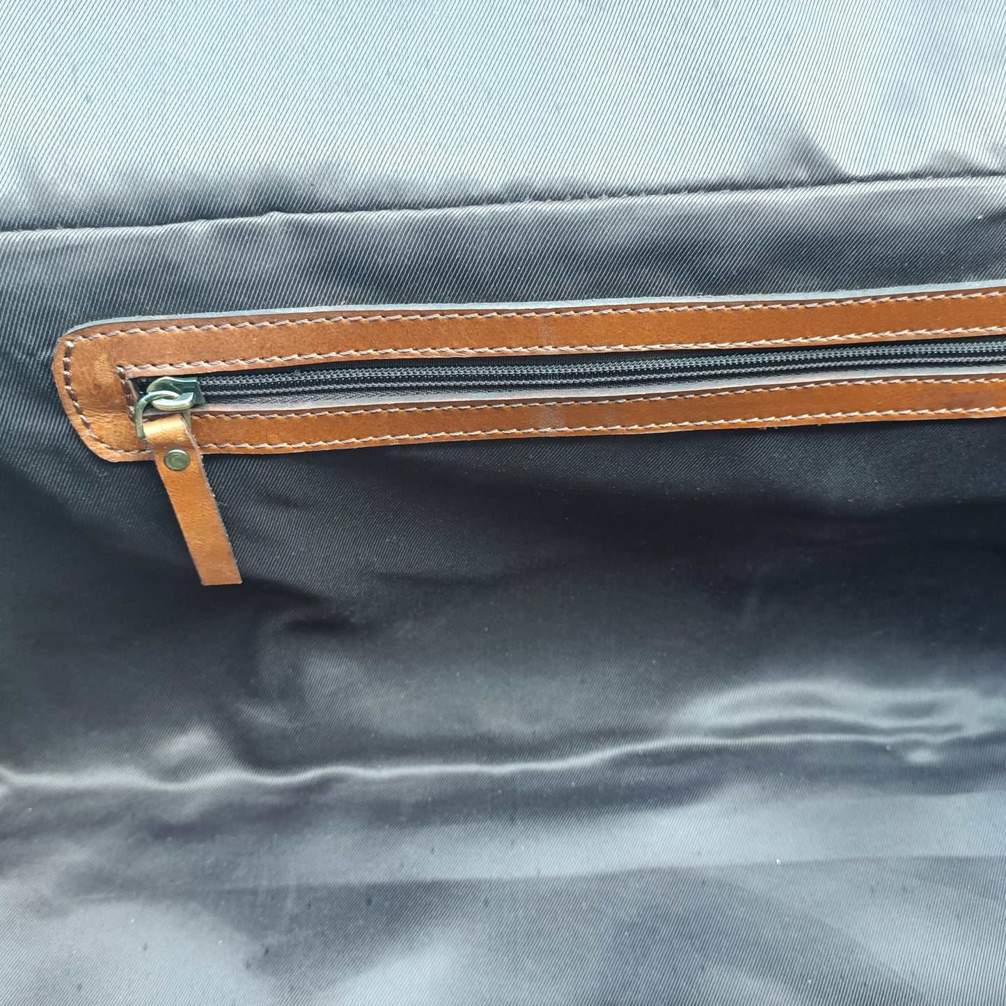 Bolso de fin de semana de cuero marrón