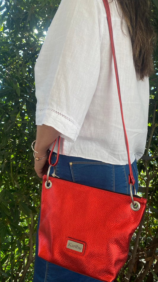 Billetera Metálica Roja Josefa