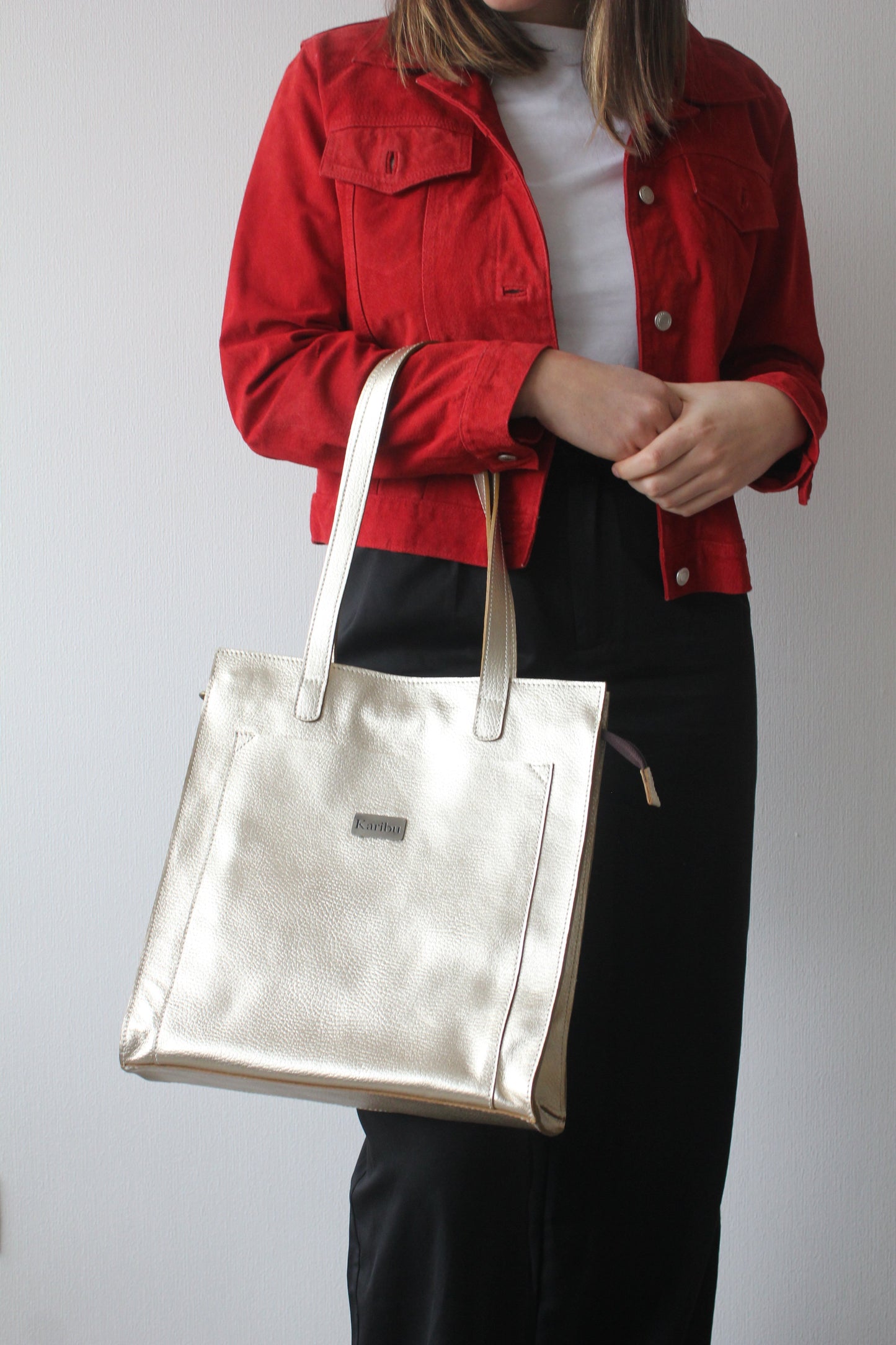 Bolso de Mano María Dorada