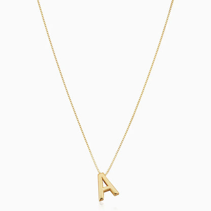 Collar con inicial y letra de amor | Oro