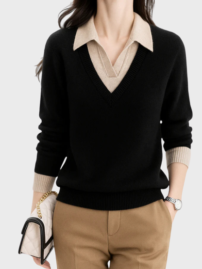 Alicia | Layered Knit Sweater