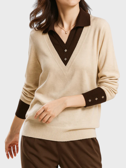 Alicia | Layered Knit Sweater
