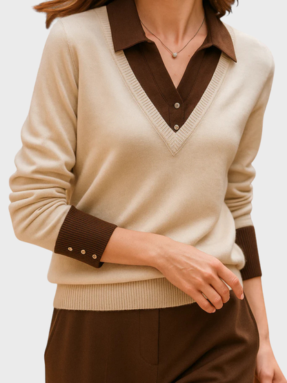 Alicia | Layered Knit Sweater