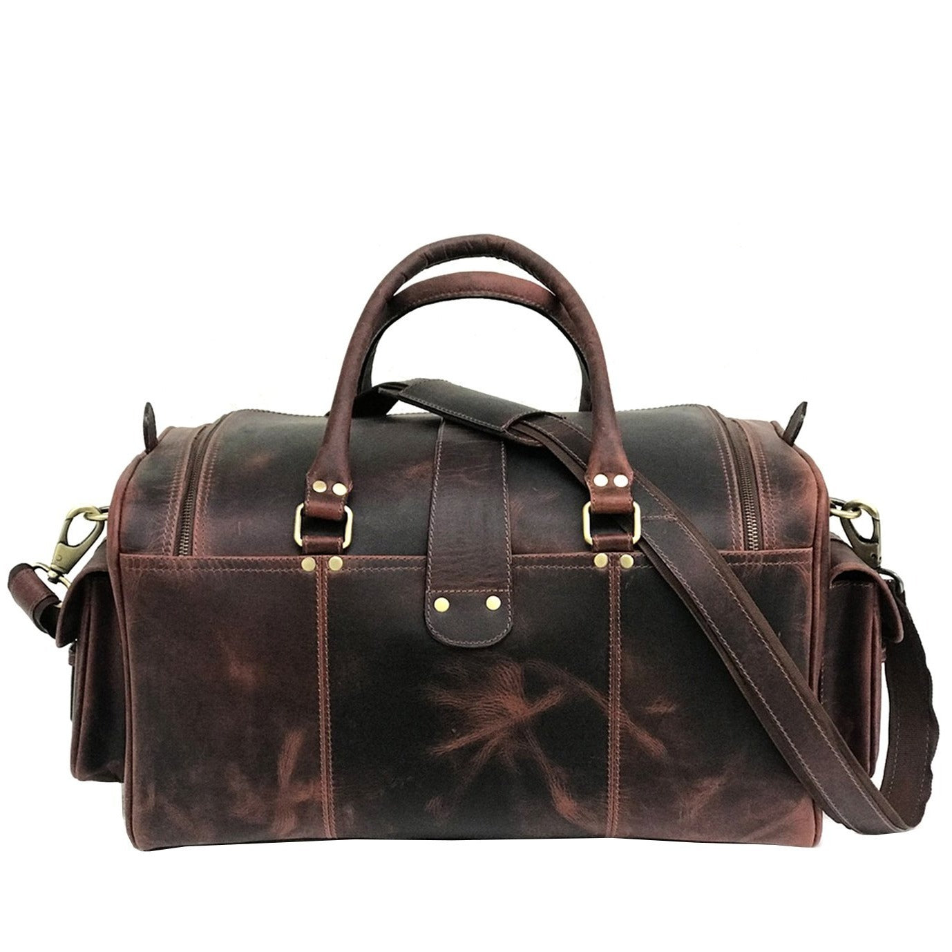 "Bolsa de fin de semana marrón oscuro de Zwei Taschen" podría reescribirse como "Bolsa de fin de semana marrón oscuro de Zwei Taschen".