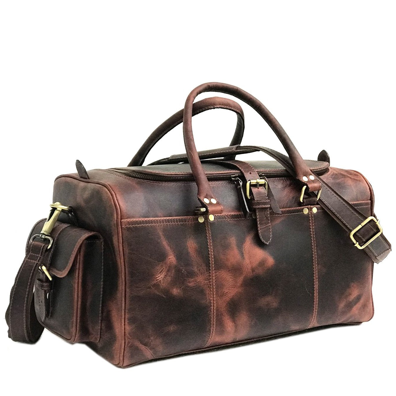 "Bolsa de fin de semana marrón oscuro de Zwei Taschen" podría reescribirse como "Bolsa de fin de semana marrón oscuro de Zwei Taschen".