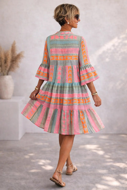 Aurabelle™ Vestido Midi Vintage Gracia Atemporal