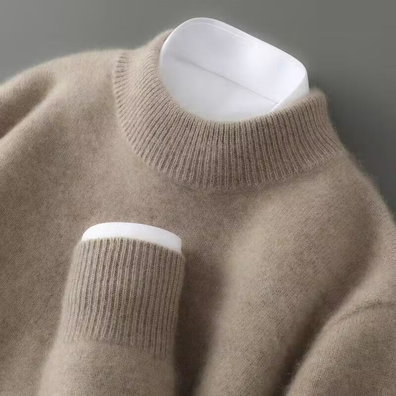 Elara | Pure Cashmere Mock Neck Knit