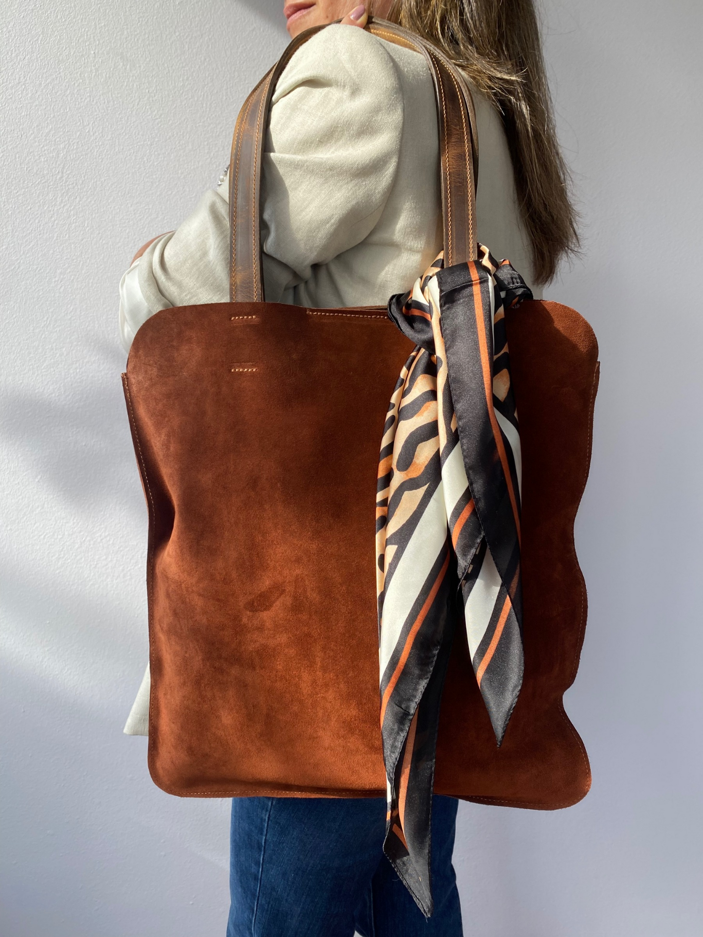 Bolso Shopper de Ante
