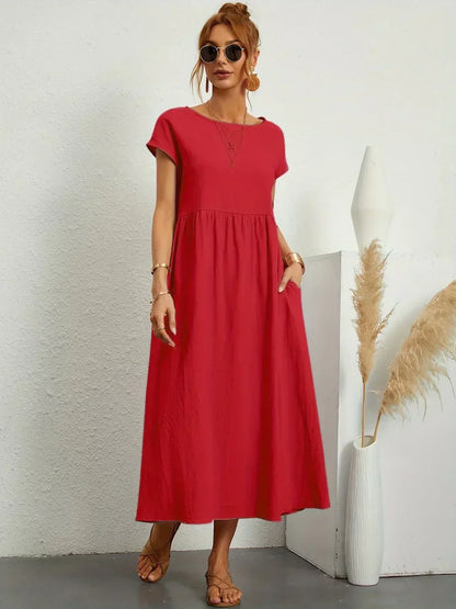 Gabrielle | Vestido Midi Fluido con Elegancia Atemporal