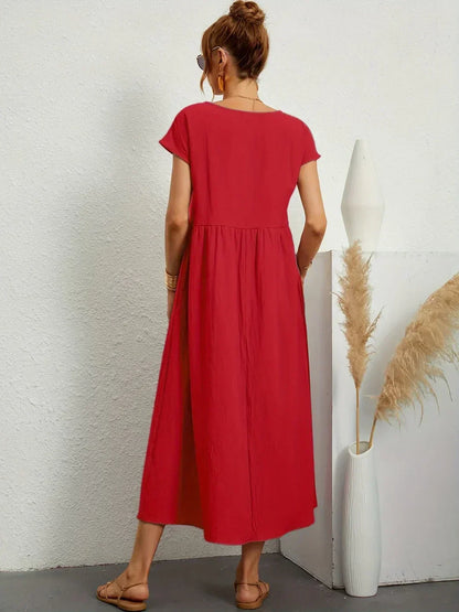 Gabrielle | Vestido Midi Fluido con Elegancia Atemporal