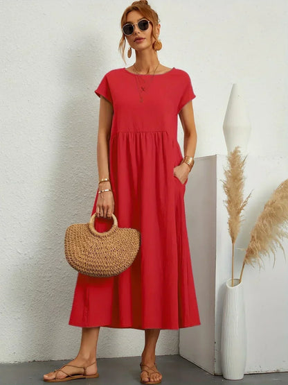 Gabrielle | Vestido Midi Fluido con Elegancia Atemporal