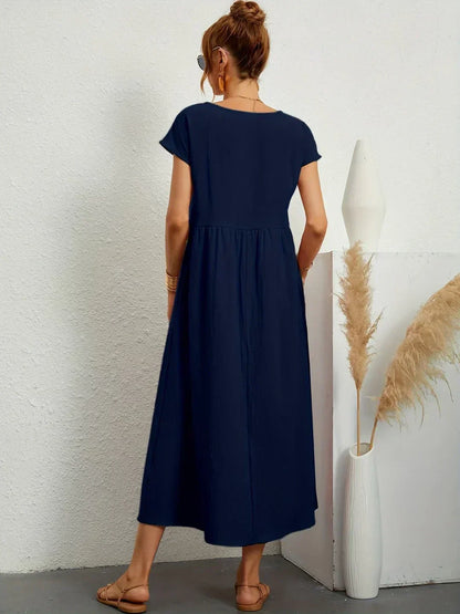 Gabrielle | Vestido Midi Fluido con Elegancia Atemporal