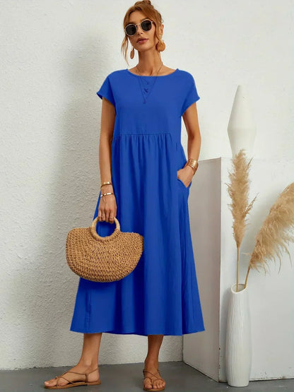 Gabrielle | Vestido Midi Fluido con Elegancia Atemporal
