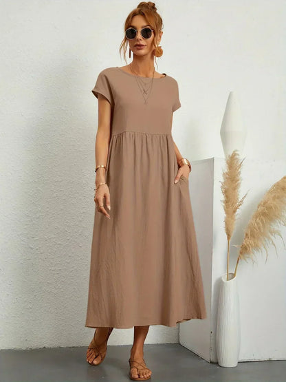 Gabrielle | Vestido Midi Fluido con Elegancia Atemporal