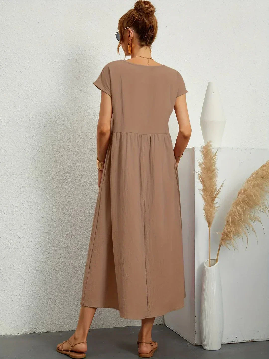 Gabrielle | Vestido Midi Fluido con Elegancia Atemporal