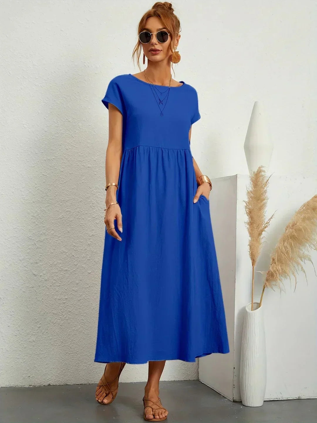 Gabrielle | Vestido Midi Fluido con Elegancia Atemporal