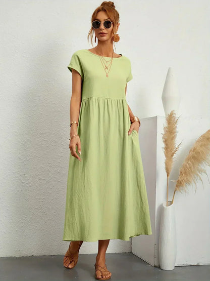 Gabrielle | Vestido Midi Fluido con Elegancia Atemporal