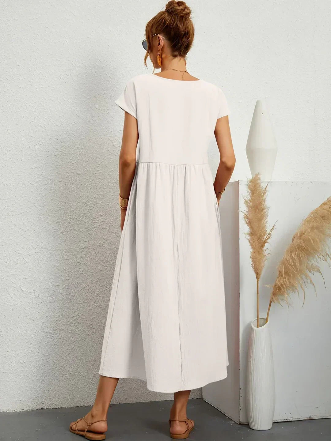 Gabrielle | Vestido Midi Fluido con Elegancia Atemporal