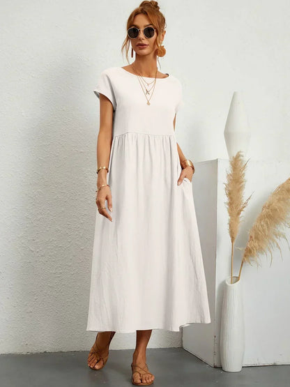 Gabrielle | Vestido Midi Fluido con Elegancia Atemporal