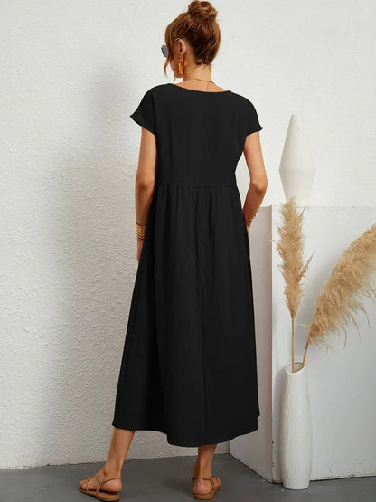 Gabrielle | Vestido Midi Fluido con Elegancia Atemporal